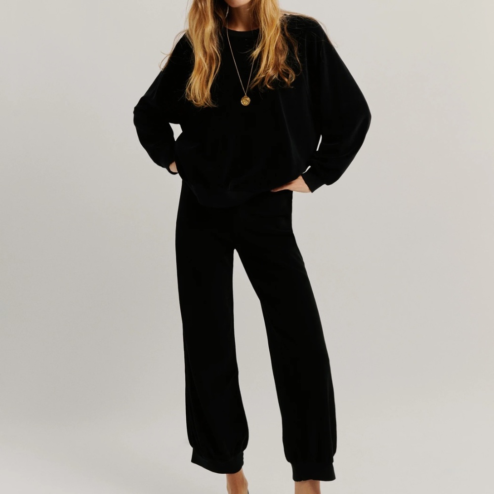 Suzie Kondi Velour Harem Pant and Raglan Top